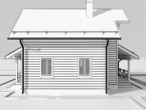 wooden house 3D Model