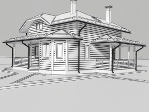 wooden house 3Dモデル