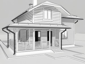 wooden house 3D Model