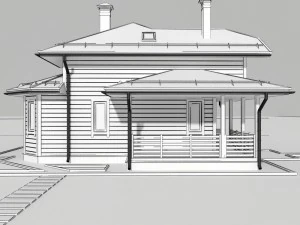 wooden house 3D Model
