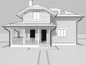 wooden house 3D Model