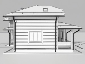wooden house 3D Model