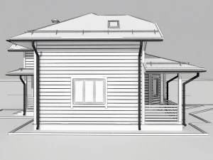 wooden house 3D Model