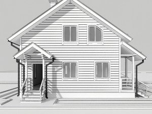 wooden house Modello 3D