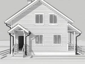 wooden house 3D Model