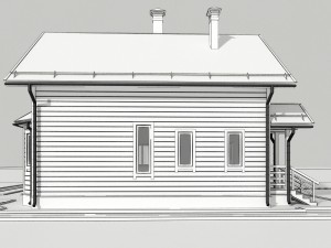 wooden house Modello 3D