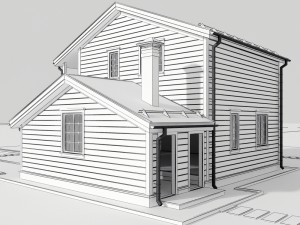 wooden house 3D Модель