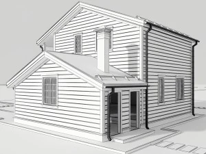 wooden house 3D Model