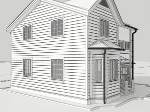 wooden house 3D Модель