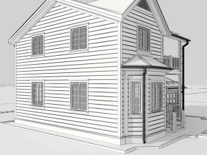 wooden house 3D Model