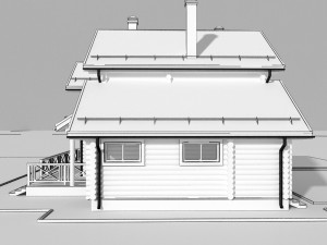 wooden house Modello 3D