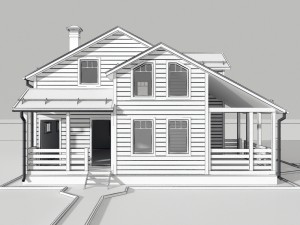 wooden house 3D Model