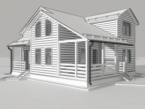 wooden house 3Dモデル