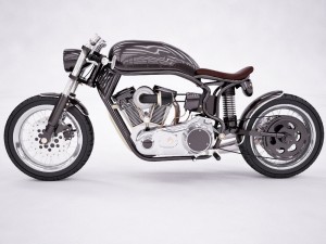 motorcycle cafe racer 3D 模型