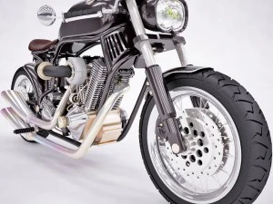 motorcycle cafe racer 3D Model