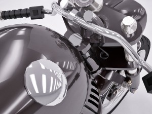 motorcycle cafe racer 3D 模型