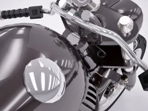 motorcycle cafe racer 3D Model