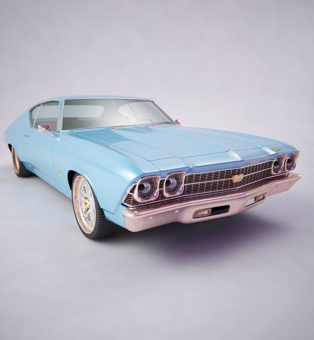 1969 chevrolet chevelle ss Modèle 3D .c4d .max .obj .3ds .fbx .stl .blend 