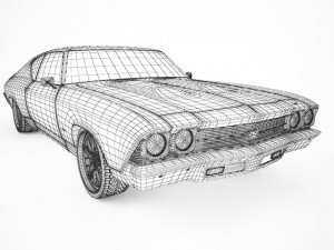 1969 chevrolet chevelle ss Modèle 3D