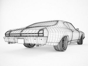 1969 chevrolet chevelle ss Modèle 3D