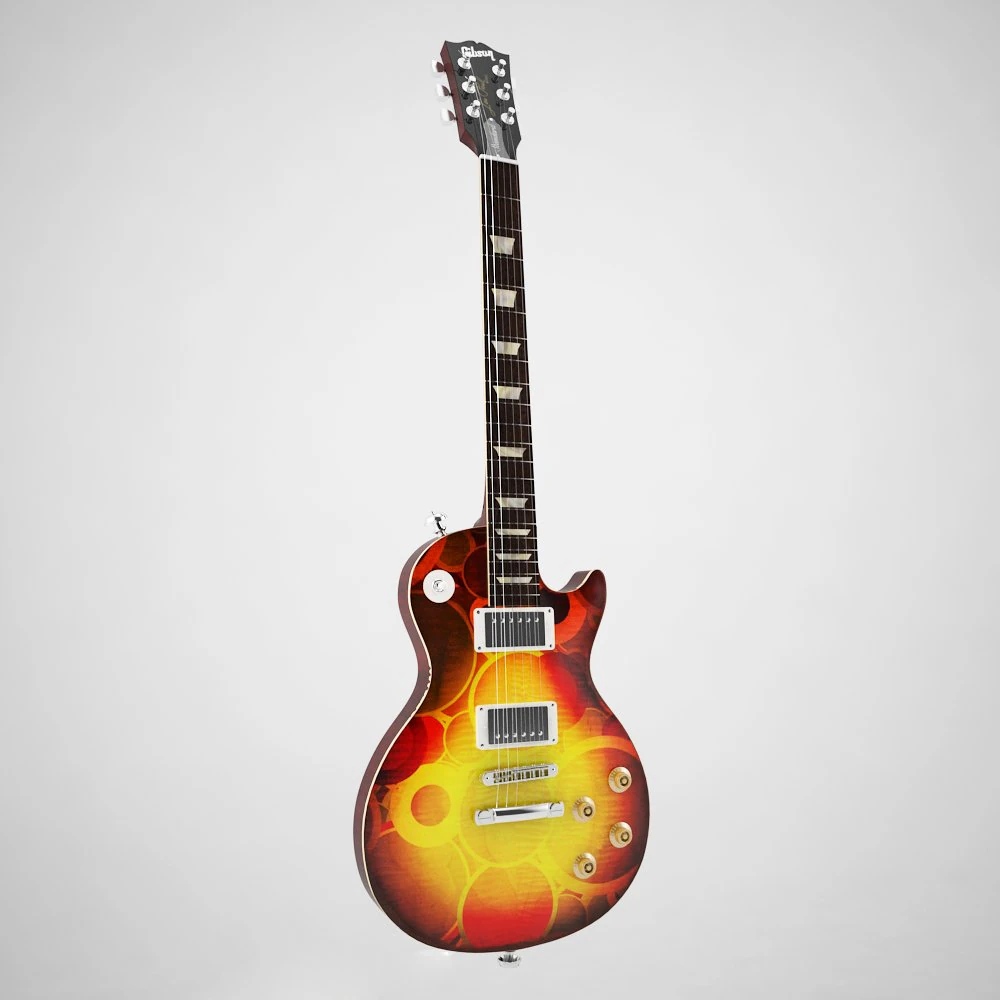 gibson les pul classic 3D Model .c4d .max .obj .3ds .fbx .stl .blend 