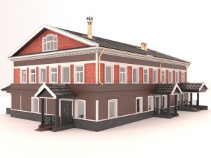 wooden house Modello 3D