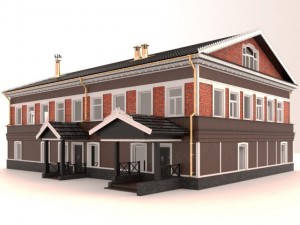 wooden house Modello 3D