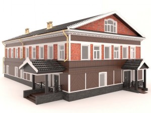 wooden house Modello 3D