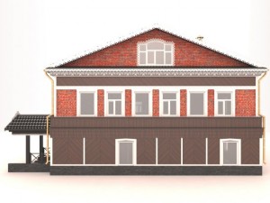 wooden house Modello 3D
