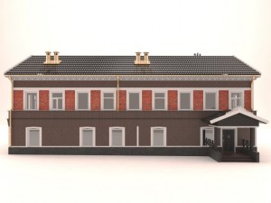 wooden house Modello 3D