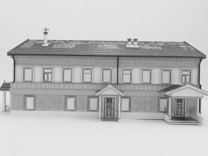 wooden house Modello 3D