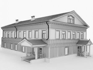 wooden house 3Dモデル