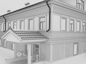wooden house Modello 3D