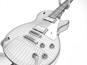 gibson les paul Model 3D