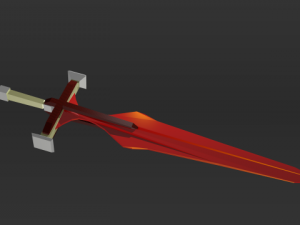 red sword 3D Model