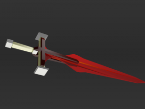 red sword 3D Model