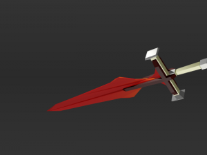 red sword 3D Model