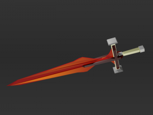 red sword 3D Model
