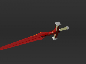 red sword 3D Model