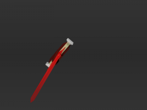 red sword 3D Model