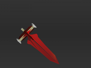 red sword 3D Model