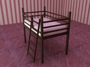 baby cart for sleeping safely plus sofa is free 3D Модель