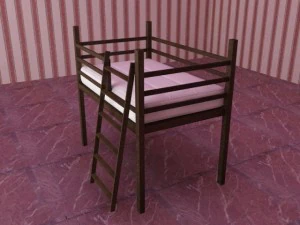 baby cart for sleeping safely plus sofa is free 3D Model
