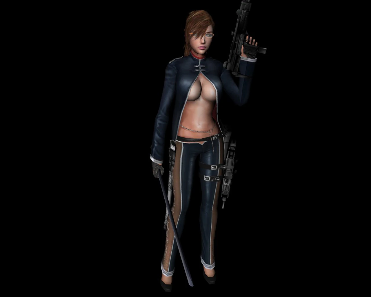 onechanbara reiko c4d 3D Model .c4d .max .obj .3ds .fbx .stl .blend 