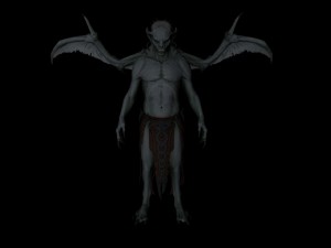skyrim vampire c4d 3D Model