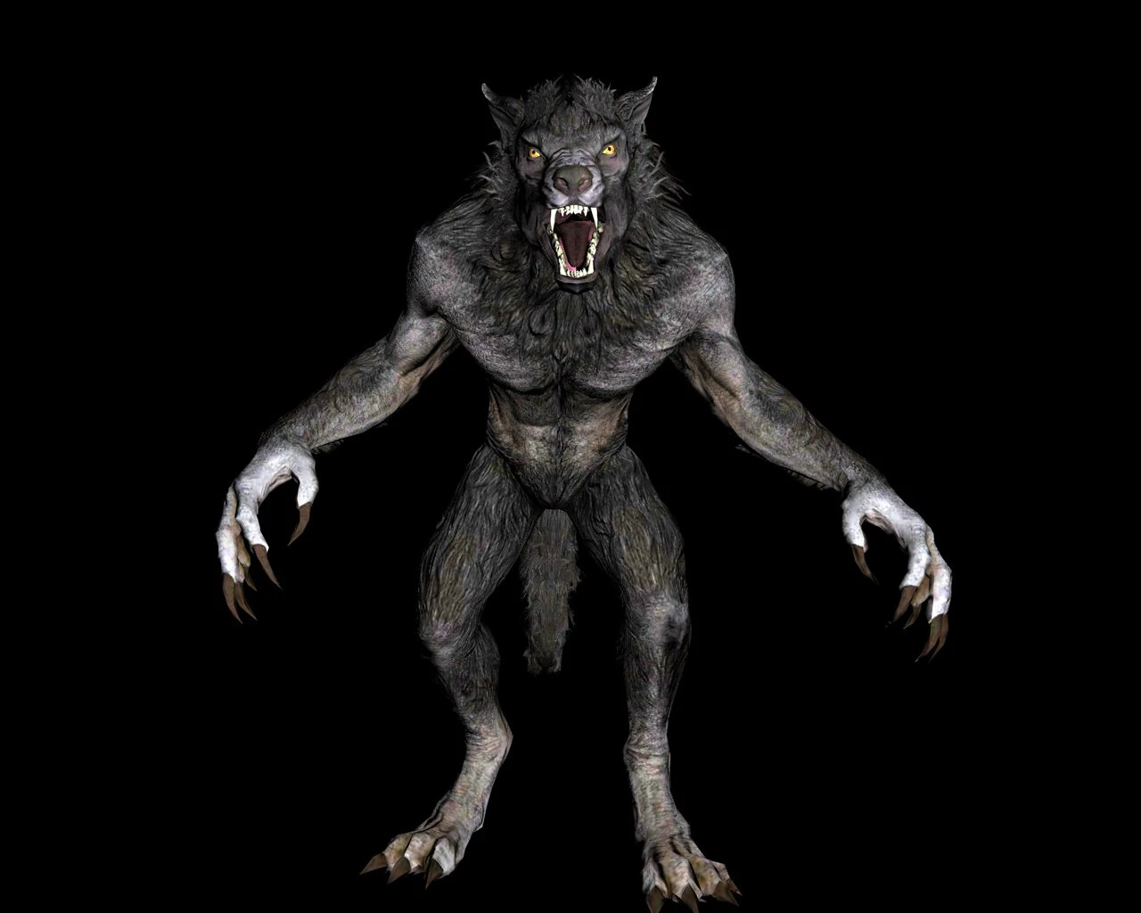 skyrim werewolf c4d 3D Model .c4d .max .obj .3ds .fbx .stl .blend 