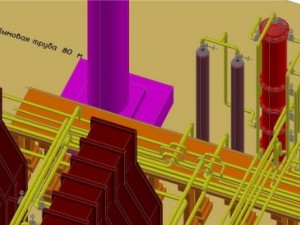 distribution of chemical production equipment Model 3D