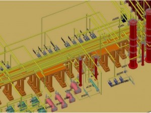 distribution of chemical production equipment Model 3D