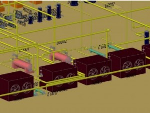 distribution of chemical production equipment Model 3D