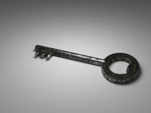 worn key 3D Model